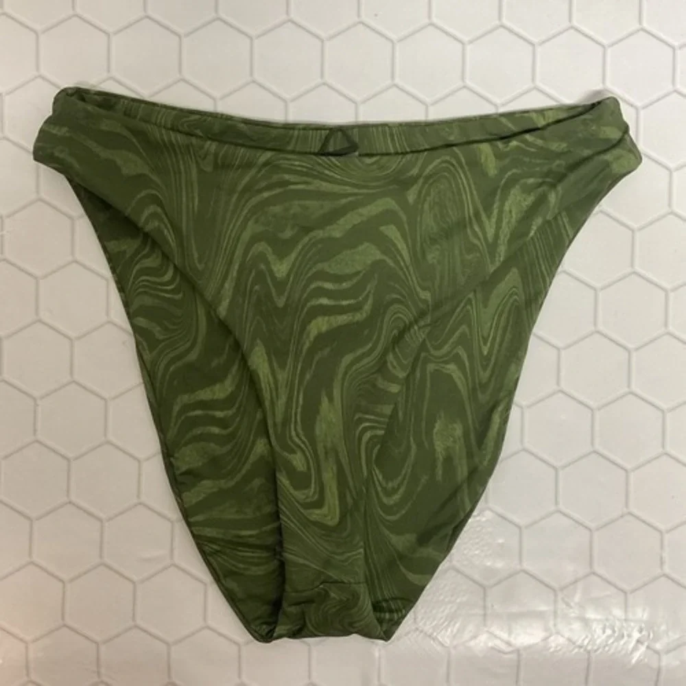 NWOT Good American Always fit Good Waist Swim Bikini Bottom Women 2/Med China